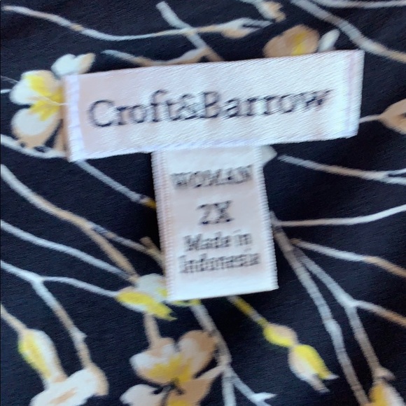 Croft & Barrow Floral Print Blouse - Picture 6 of 7